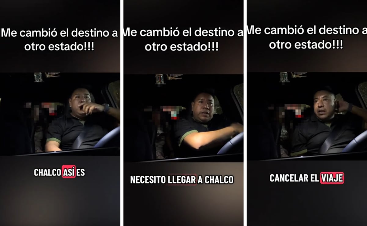 Conductor de app rechaza viaje no solicitado tras cambio de destino
