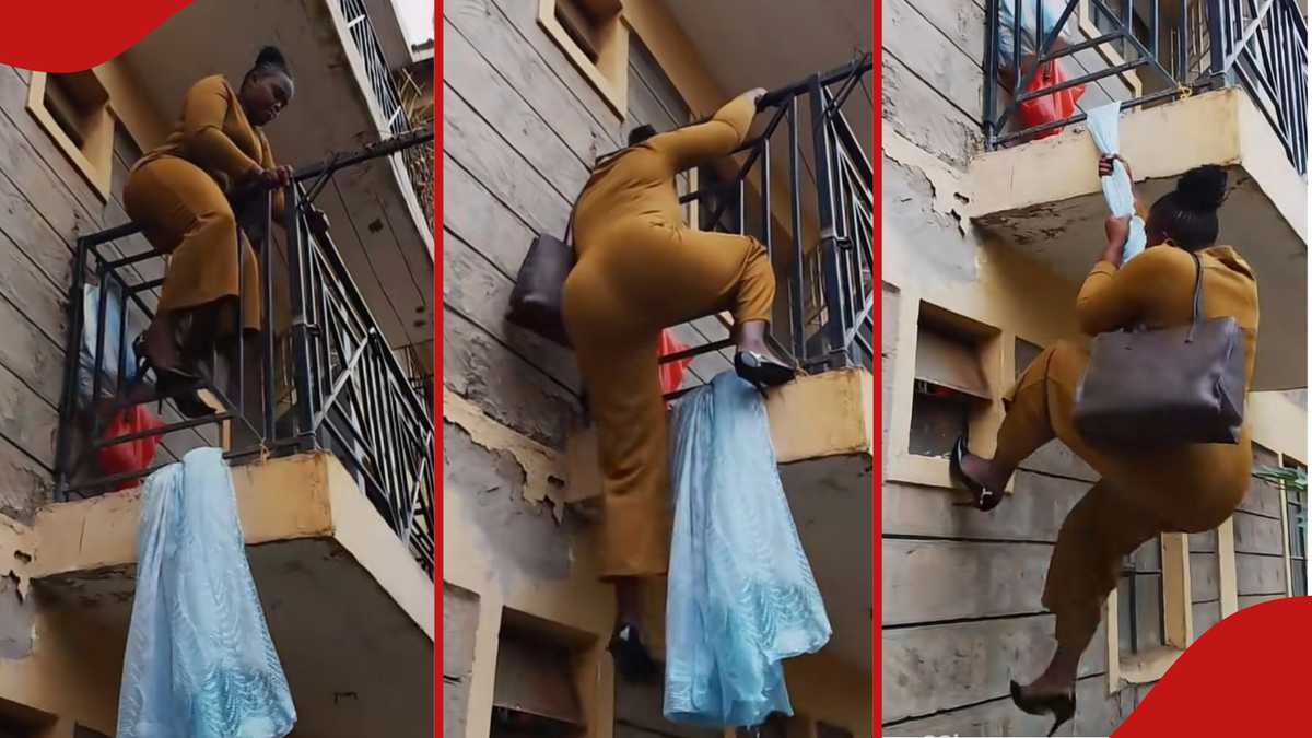 Nairobi Woman's Balcony Escape Due to Landlord Rent Dispute