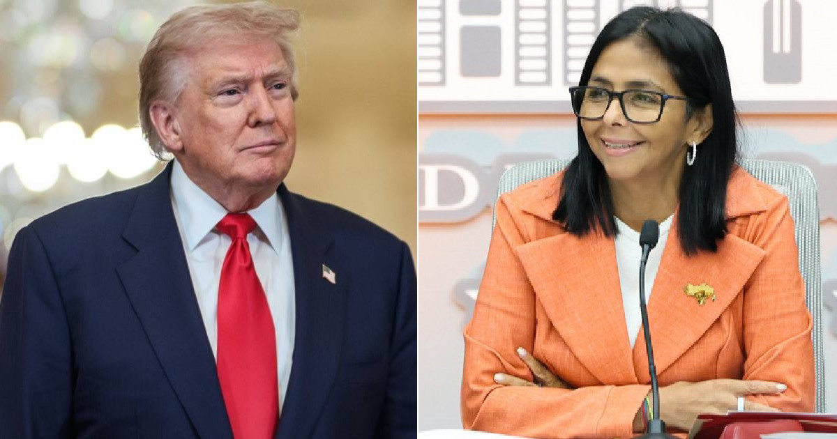 Trump evalúa situación política de Venezuela y destaca rol de Delcy Rodríguez