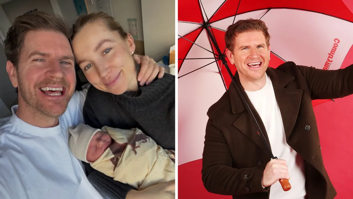 Sam Mac and Rebecca James welcome third child, baby Miles