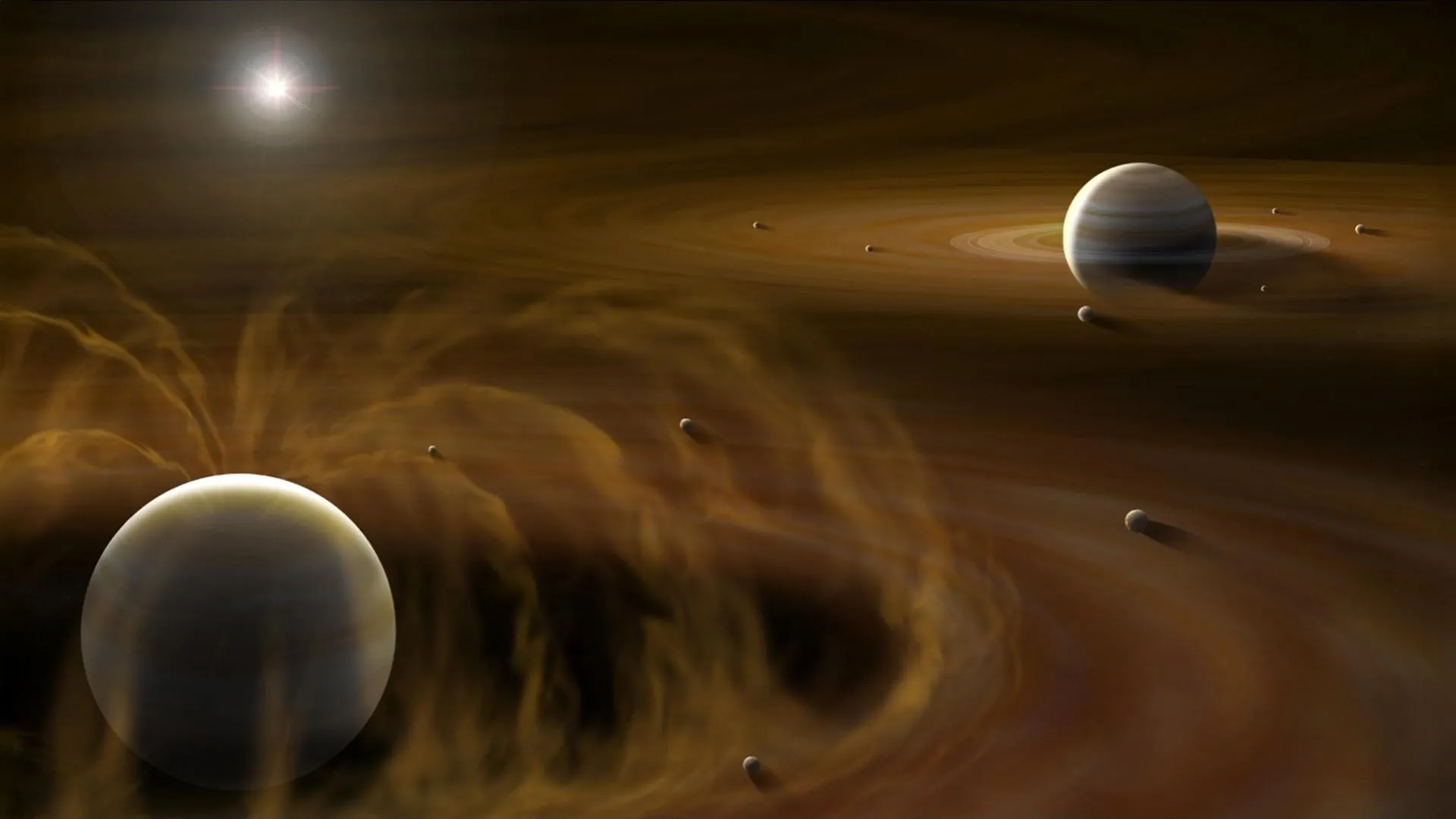 Magnetic Fields May Explain Jupiter's Multiple Moons vs. Saturn's Single Titan