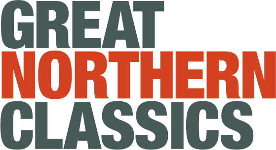 Great Northern Classics logo in dark green and orange bold sans-serif typography