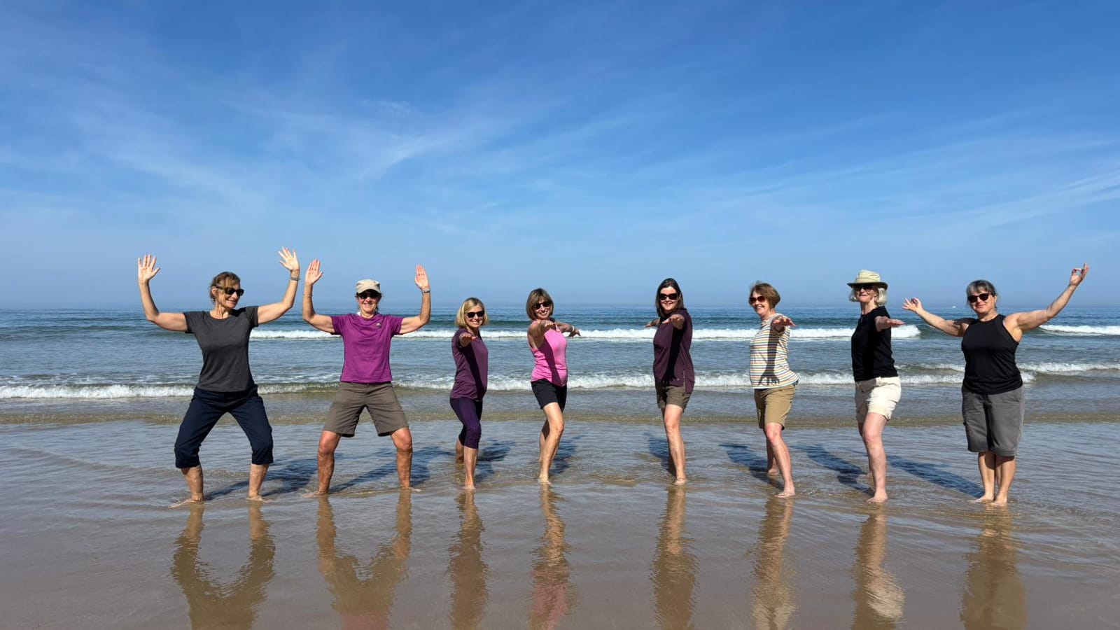 The group on an active day out in the valley
