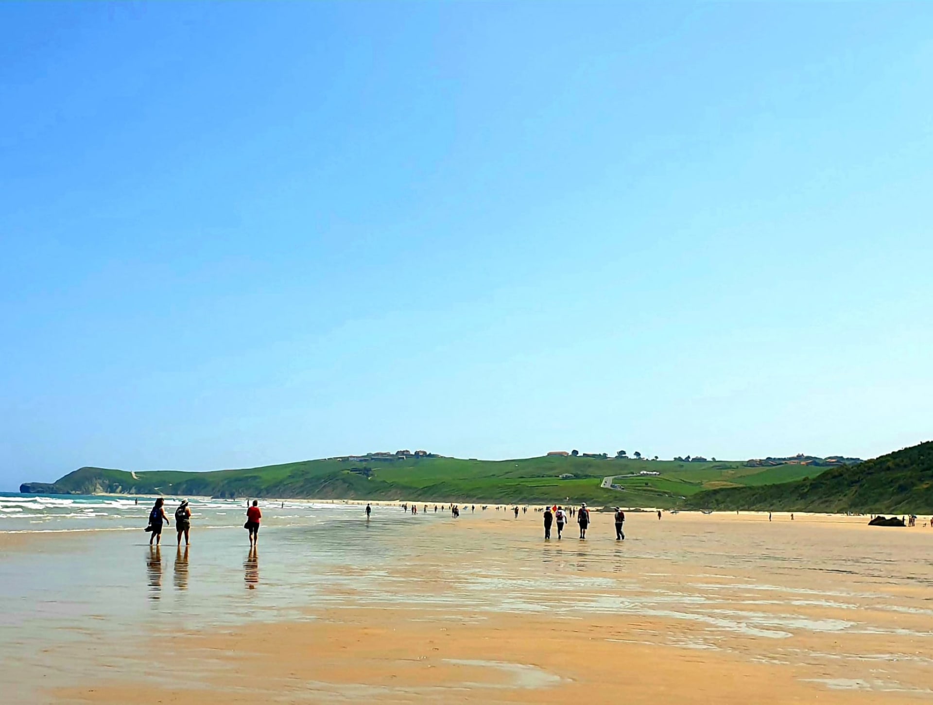 A huge golden beach on Cantabria's west coast