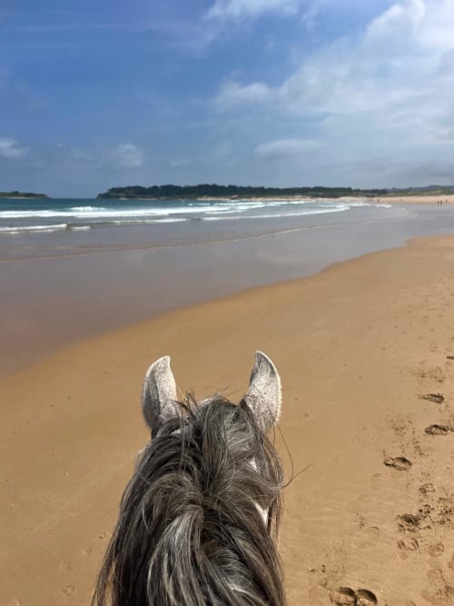 The group's beach and valley ride, Cantabria