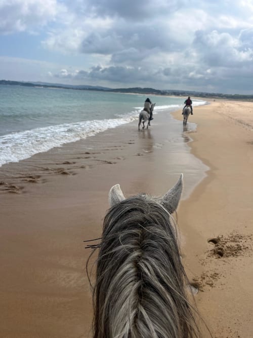 The group's beach and valley ride, Cantabria