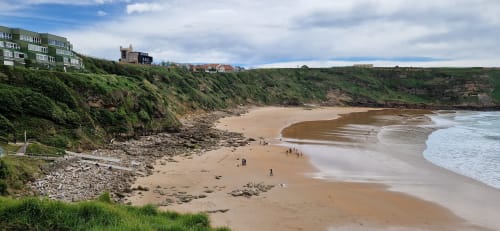 Wide view over the west-coast sands
