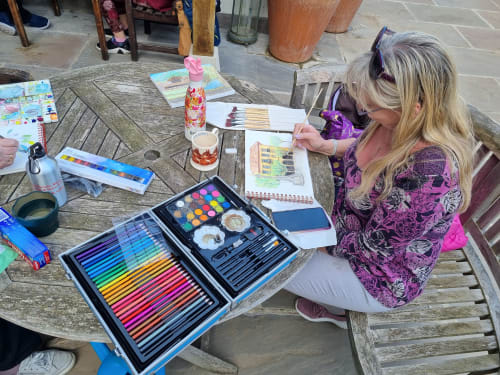 A Casa Agara painting and drawing week in Cantabria