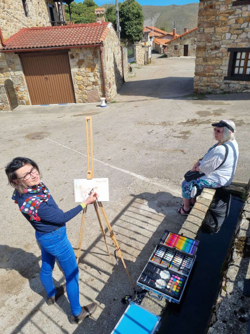 A Casa Agara painting and drawing week in Cantabria