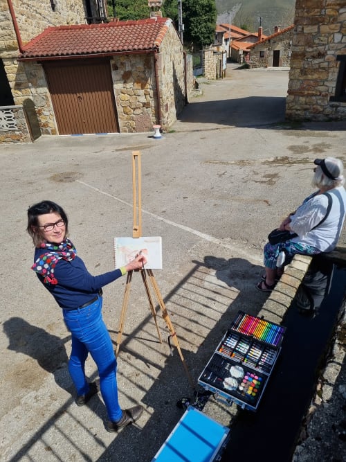 A Casa Agara painting and drawing week in Cantabria
