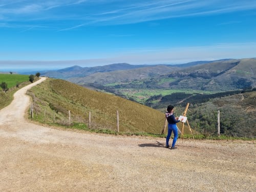 A Casa Agara painting and drawing week in Cantabria