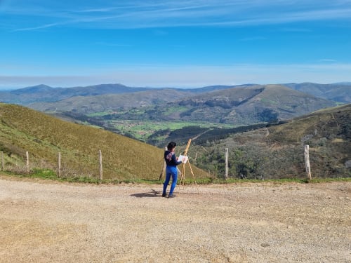 A Casa Agara painting and drawing week in Cantabria