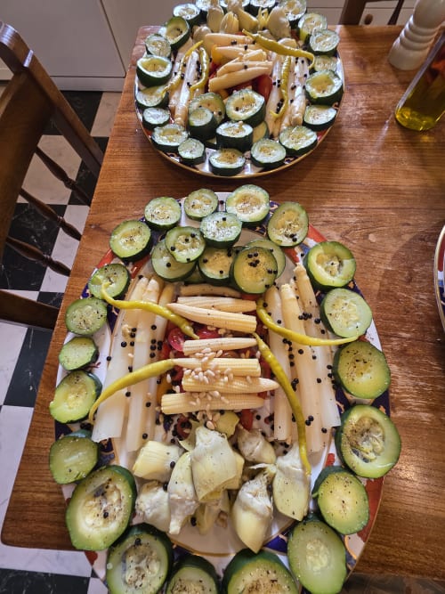 Cantabrian food at the casona's table