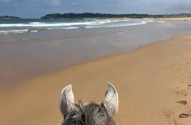 The group's beach and valley ride, Cantabria