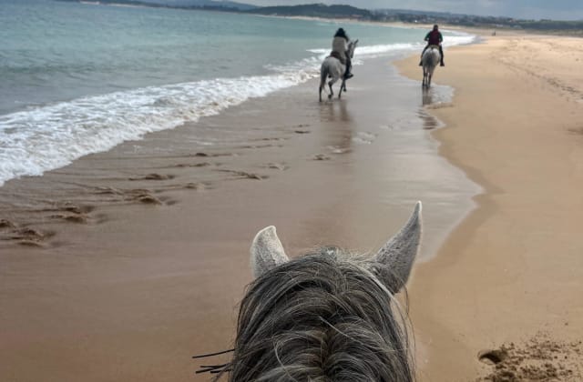 The group's beach and valley ride, Cantabria