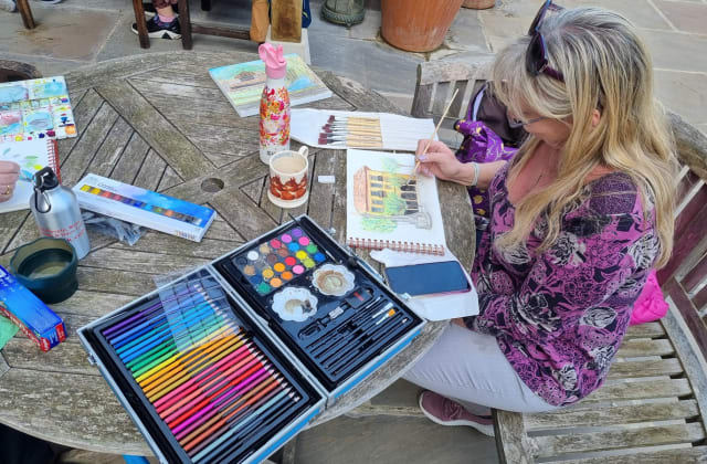 Spanish Drawing and Painting Break with Tuition