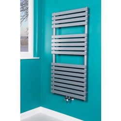 Boden 120 x 50 Scaldasalviette Piatto Design Minimal Industriale Grigio