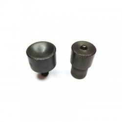 100 RIVETTI RIBATTINI OTTONE DIAMETRO TESTA 7mm ARGENTO ALTEZZA 8,2mm ART.033