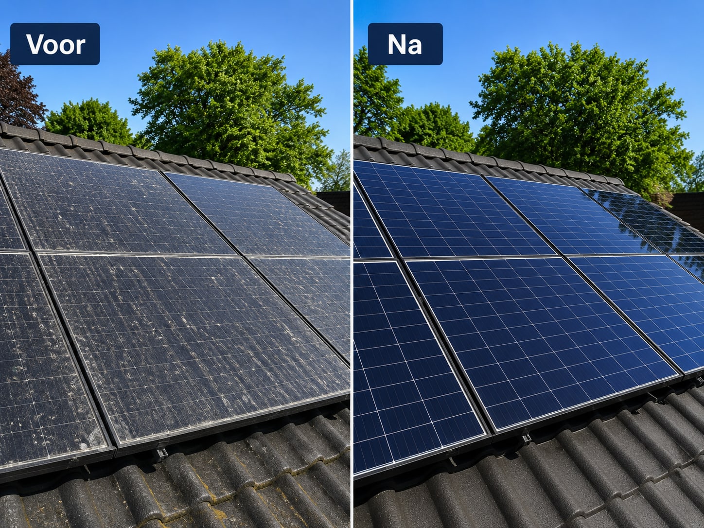 Zonnepanelen reinigen