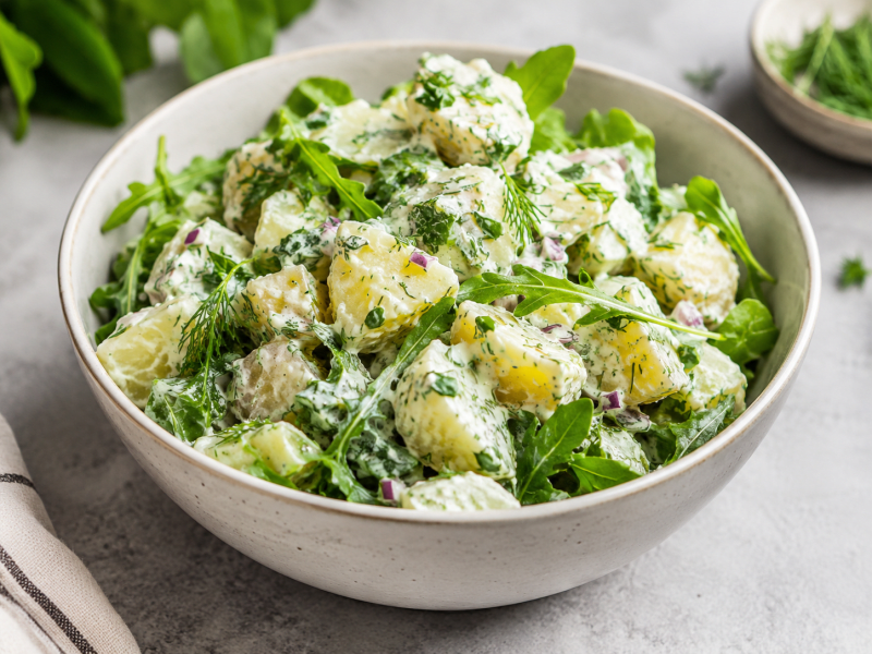 Yoğurtlu Patates Salatası Fit