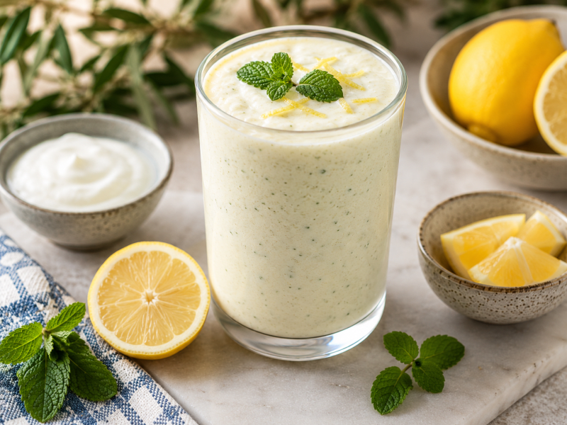 Ferah Limonlu Yoğurt Smoothie