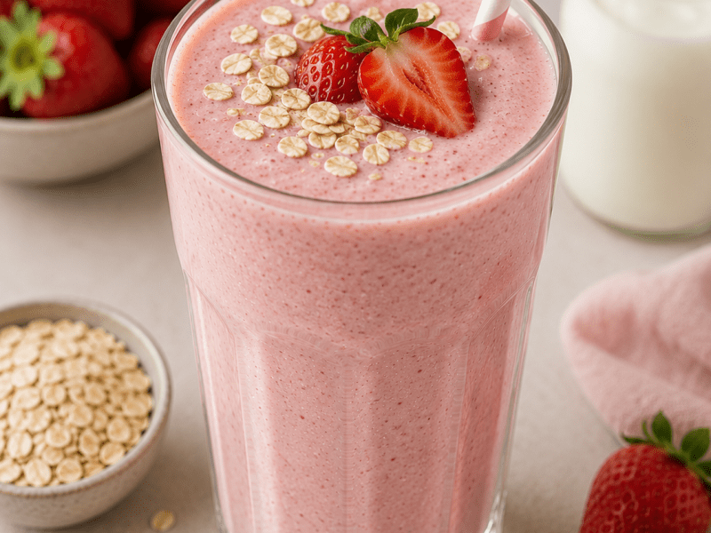 Çilekli Yoğurt Smoothie