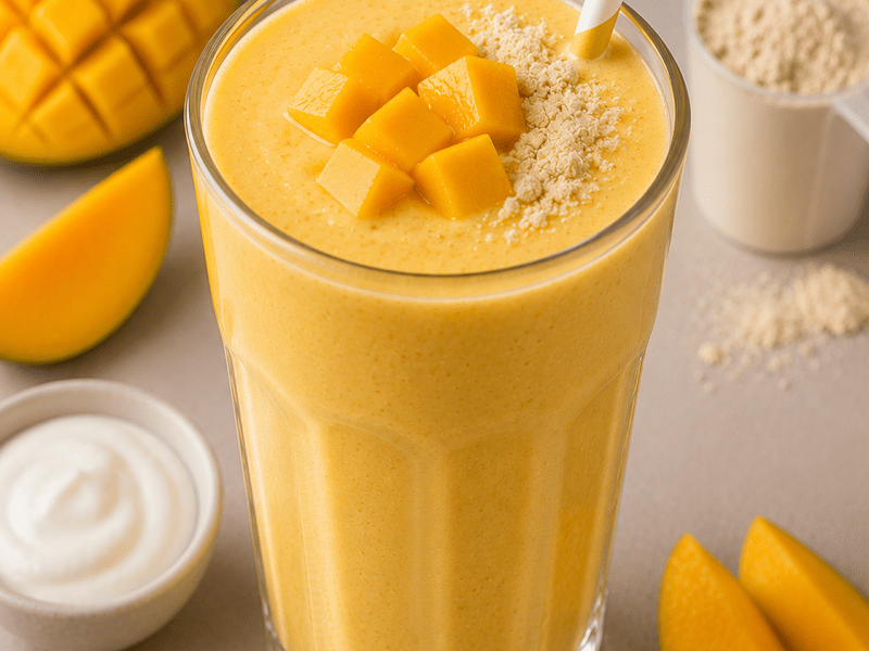 Proteinli Mango Smoothie