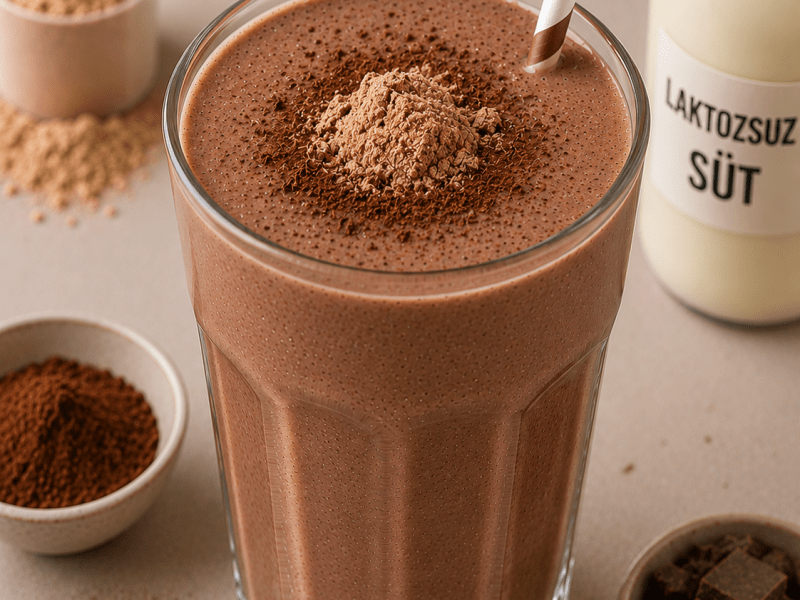 Kakaolu Laktozsuz Protein Smoothie