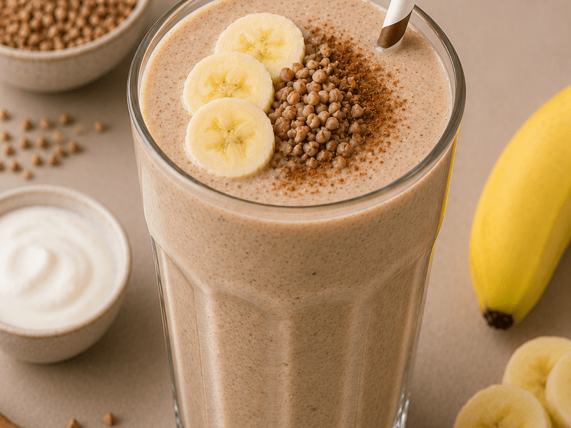 Glutensiz Muzlu Karabuğday Smoothie