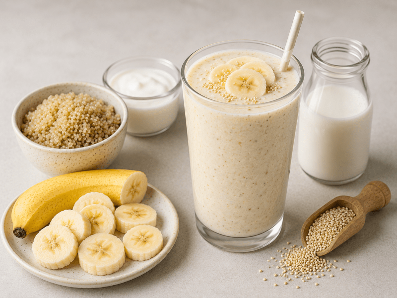 Kinoalı Meyve Smoothie
