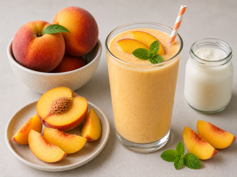 Şeftalili Yoğurt Smoothie