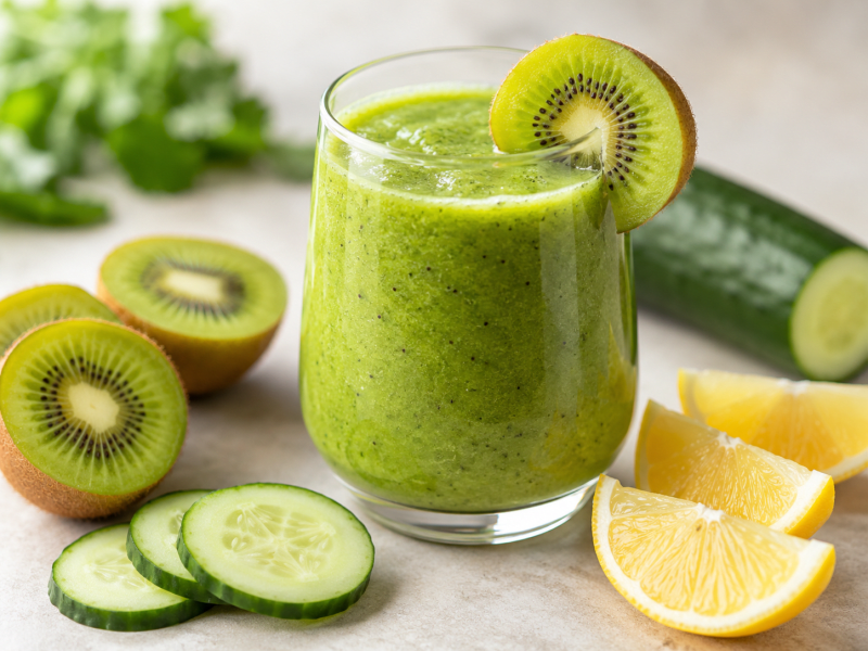 Kivili Salatalıklı Smoothie