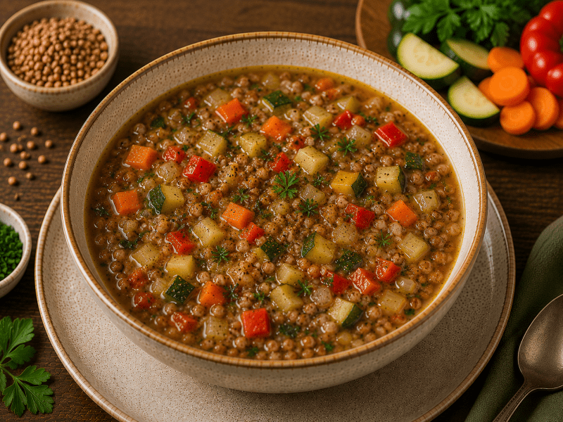 Glutensiz Karabuğday Çorbası
