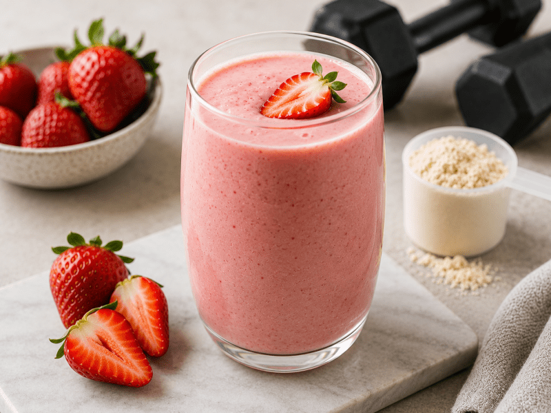 Çilekli Protein Smoothie