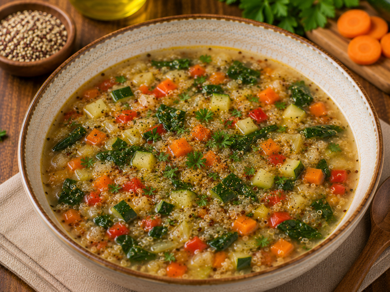 Kinoalı Sebze Çorbası