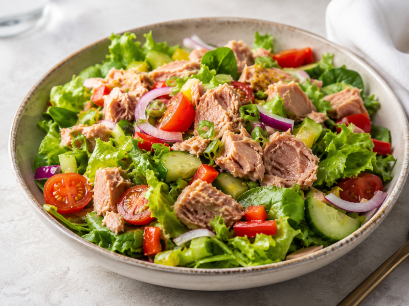 Laktozsuz Ton Balıklı Salata