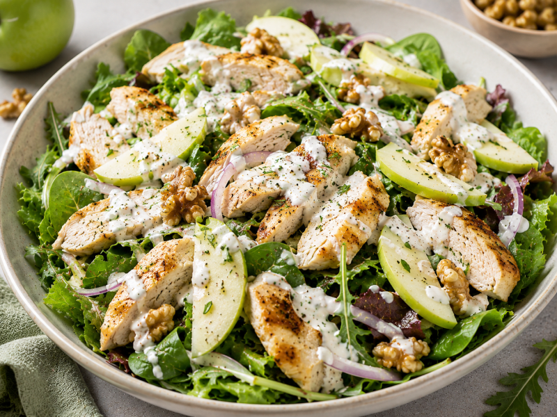 Tavuklu Yeşil Elma Salatası