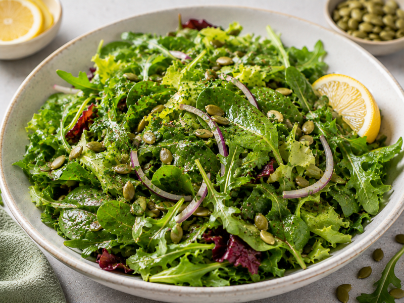 Kabak Çekirdekli Yeşil Salata