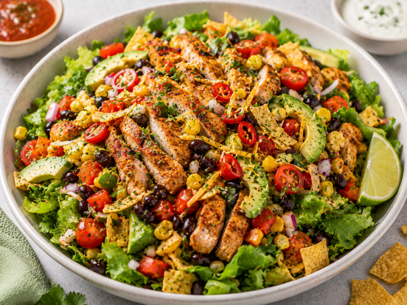 Tavuklu Taco Bowl Salata
