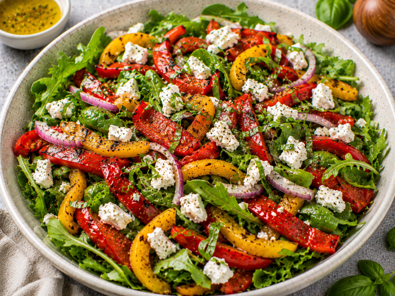 Köz Biberli Peynir Salatası