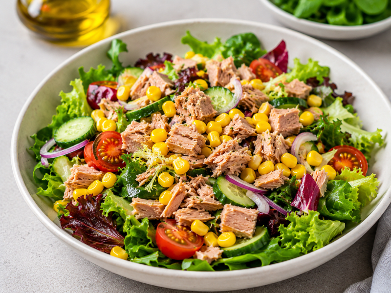 Mısırlı Ton Balıklı Salata