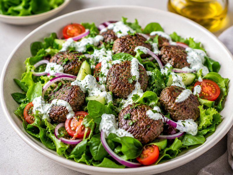 Köfteli Fit Salata
