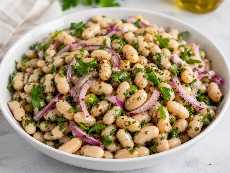 Fasulyeli Piyaz Salatası