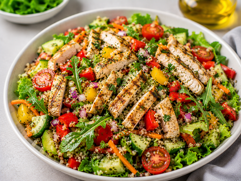 Tavuklu Kinoa Salatası