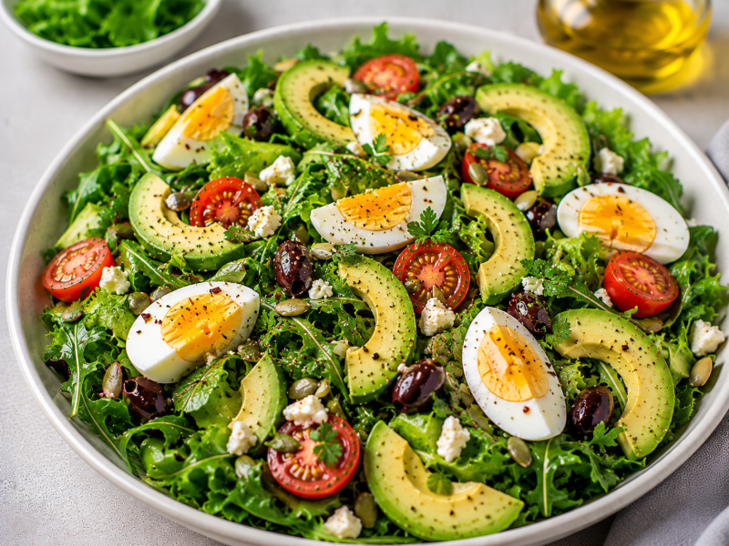 Yumurtalı Avokado Salatası