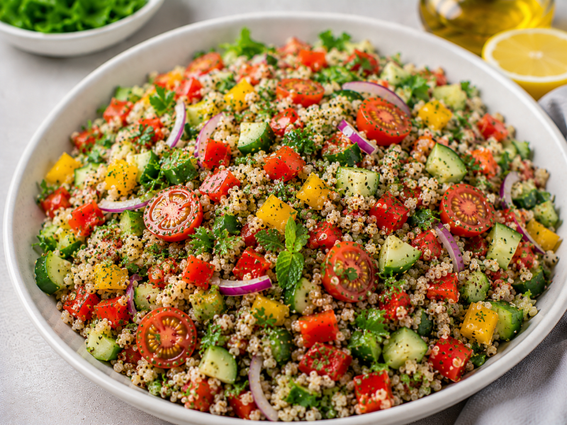 Kinoalı Sebze Salatası