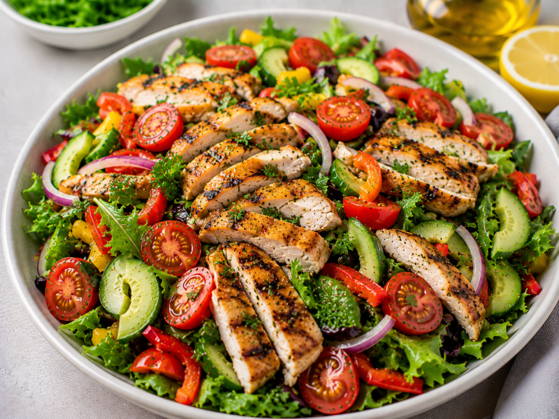 Tavuklu Akdeniz Salatası