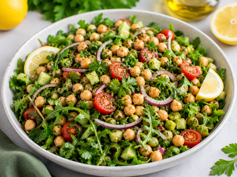 Nohutlu Fit Salata