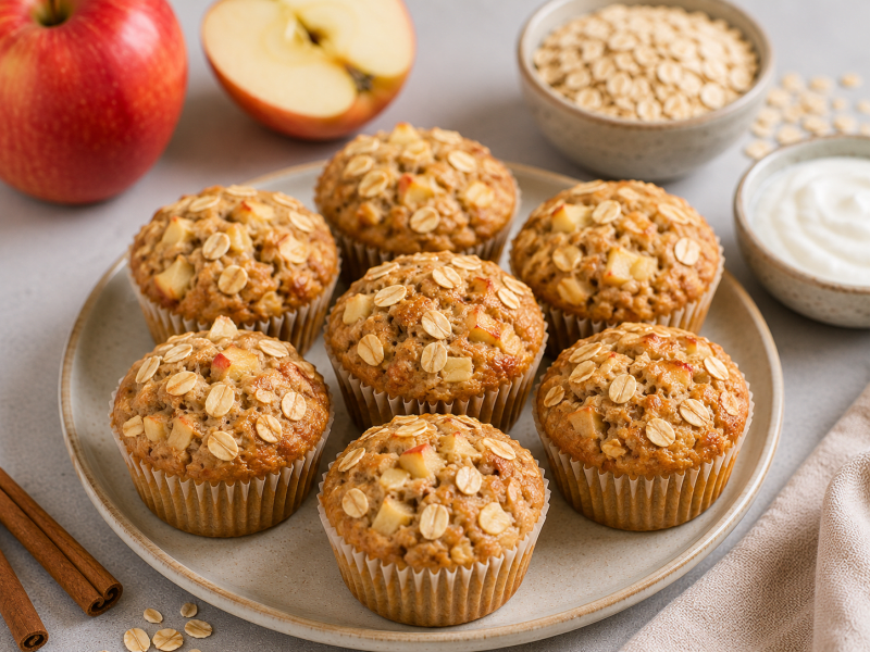 Elmalı Yulaf Muffin