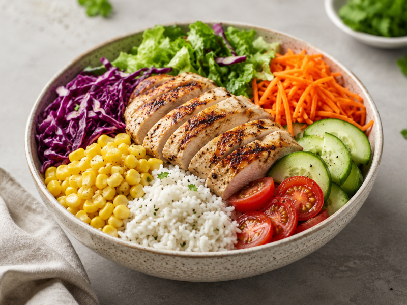 Tavuklu Mısırlı Fit Bowl